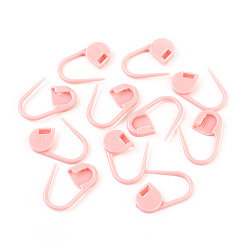 Pink Eco-Friendly ABS Plastic Knitting Crochet Locking Stitch Markers Holder, Pink, 22x11x3mm, Pin: 1mm