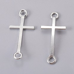 Платина Соединители звеньев сплава, боком пересекают, без кадмия, без никеля и без свинца, платина, 39x17x2 мм, отверстие : 3 мм