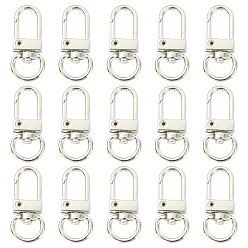 Платина 10 поворотные застежки из сплава шт., застежки-молнии, платина, 33x13x5 мм, отверстие : 10x7 мм