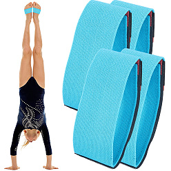 Light Sky Blue Polyester Gymnastics Ankle Straps, Rectangle, Light Sky Blue, 250x50x3mm