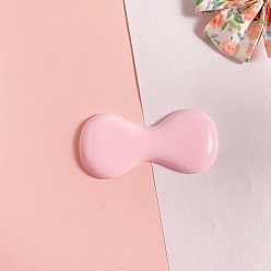Бледно-Розовый Непрозрачные кабошоны из смолы, бантом, розовый жемчуг, 58x28 мм