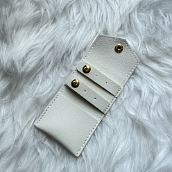 WhiteSmoke Microfiber leather Bag, Jewely Storage Bag, WhiteSmoke, 14x6cm