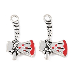 Другие Подвески из эмали и сплава, античное серебро, топор, 27x16.5x3.5 мм, отверстие : 2.5 мм