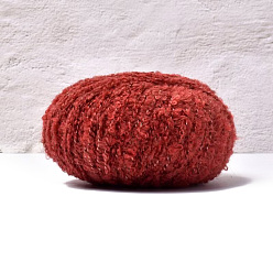 Красный Пряжа из шерсти и полиэстера, для ткачества, вязание крючком, красные, 0.5 мм, 200м/моток