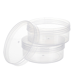 Прозрачный Контейнеры для хранения из полипропилена (пп), с завинчивающейся крышкой, для бисера, ювелирные изделия, мелкие предметы, колонка, прозрачные, 10.4x4.25 см, Внутренний диаметр: 9.8 cm