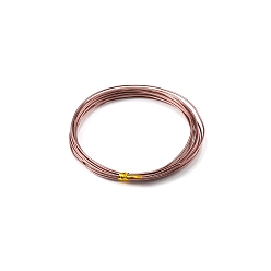 Верблюжий Анодированная алюминиевая проволока, гибкая металлическая проволока, круглые, для изготовления ювелирных изделий, верблюжие, 9 датчик, 3 мм, 2 м / рулон
