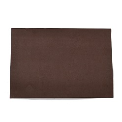 Coconut Brown Jewelry Flocking Cloth, Polyester, Self-adhesive Fabric, Rectangle, Coconut Brown, 30x21x0.1cm