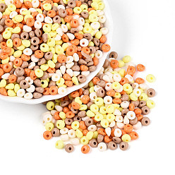 Желтый Непрозрачные акриловые бусины, слеза, желтые, 5x5x3 мм, отверстие : 1.5 мм, Около 11630 шт / 500 г