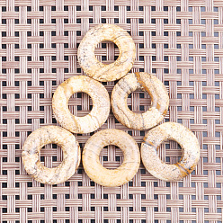 Bildjaspisses Natur Bildjaspisses Anhänger, Donut Charms, 20 mm, Innendurchmesser: 8 mm