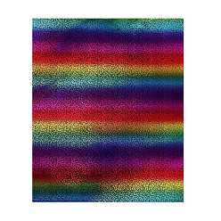 Couleur Mélangete Paster arc-en-ciel laser en vinyle pvc imperméable, pour la décoration de la maison de bricolage, couleur mixte, 300x250x0.3mm