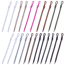 Mixed Color 20Pcs Polyester Rope Pendant Decorations, Mixed Color, 255~258x16~21x11~12mm