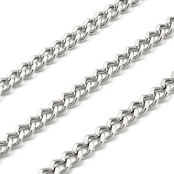 Платина 316l хирургические цепи из нержавеющей стали, несварные, с катушкой, платина, 6x4.5x1.2 мм
