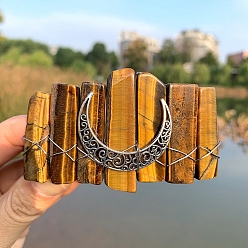 Тигровый глаз Заколки для волос с натуральным тигровым глазом, аксессуары для волос для женщин и девочек, 100x100x100 мм