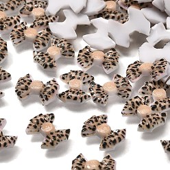 Верблюжий Кабошоны из светящейся непрозрачной смолы, бантом, светится в темноте, верблюжие, 9.5x11.5x2 мм