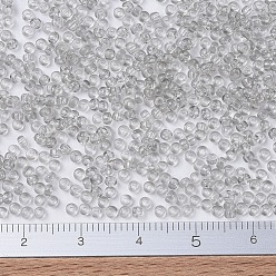 (RR2412) Transparent Taupe MIYUKI Round Rocailles Beads, Japanese Seed Beads, (RR2412) Transparent Taupe, 11/0, 2x1.3mm, Hole: 0.8mm, about 5500pcs/50g