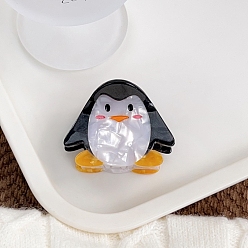 Пингвин Животные ацетат целлюлозы заколки-коготь, аксессуары для волос для женщин и девочек, дельфин, 53x41 мм