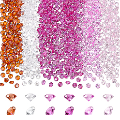 (52) Непрозрачная лаванда 600шт 6 стили кубический цирконий кабошоны, граненые, алмаз, разноцветные, 1.5x1~2 мм, 100 шт / стиль