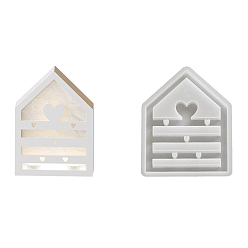 Сердце Силиконовые формы, изготовление украшений, формы для литья смолы, для уф-смолы, изготовление ювелирных изделий из эпоксидной смолы, сердце, 121x91x7 мм