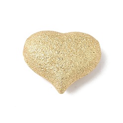 Настоящее золото 18K Стойки обшивки латунные бусины, без кадмия и без свинца, долговечный, сердце, с блеском, реальный 18 k позолоченный, 21.5x25x9.5 мм, отверстие : 3.5 мм