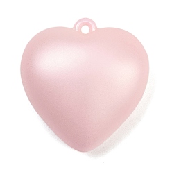Pink Подвески из перламутрового акрила, сердце, розовые, 44x42x20.5 мм, отверстие : 2.3 мм