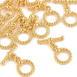 Plaqué 18K Or Véritable Fermoirs à bascule en laiton shegrace, bague rotative, sans cadmium et sans nickel et sans plomb, plaqué longue durée, réel 18 k plaqué or, 20mm, anneau: 13.5x10x3 mm, Trou: 1.5mm, bar: 6x16x3 mm, Trou: 1.6mm