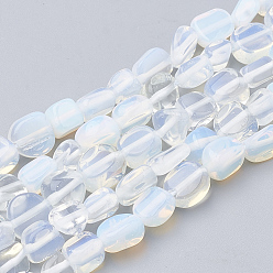 Opalite Perles opalite brins, pierre tombée, nuggets, 2~19x3~8x2~7mm, Trou: 1mm, Environ 50~55 pcs/chapelet, 15.55 pouce