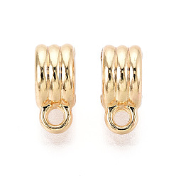 Light Gold Поручни из сплава для покрытия стойки, петля под залог, крупные бусины под залог, трубка, без свинца, без никеля и без кадмия, золотой свет, 12x9x5.5 мм, отверстие : 1.8~2 мм, внутренний диаметр: 4.8 мм