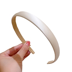 Белый Атласные резинки для волос, белые, 150x130x15 мм