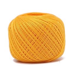 Золотистый Хлопковые волокна пряжа для вязания, для одежды шарфы свитера шали шапки, золотые, 20г/моток