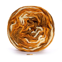 Шоколадный Супер мягкая толстая хлопковая пряжа для вязания, пряжа амигуруми, пряжа для вязания крючком, для свитера, шапки, носков, детских одеял, сегмент окрашенный, цвет шоколада, 5 мм