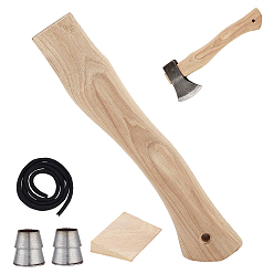 BurlyWood 1 Set Wooden Axe Handle Replacement, BurlyWood, 28.2x5.7x2.75cm