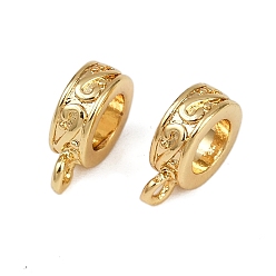 Настоящее золото 18K Поручни из латунной трубки, колонка, без кадмия и без свинца, стойки покрытие, долговечный, реальный 18 k позолоченный, 9.5x7x3 мм, отверстие : 1.2 мм, внутренний диаметр: 4.2 мм