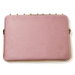 Фламинго Стеллаж для выставки товаров бархатного ожерелья, подставки для украшений для подвешивания ожерелий, фламинго, 35.5x26 см