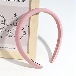 Pink Solid Color Cloth Hair Band, Plain Hair Accessories for Girl, Pink, 150x130mm