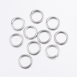 Нержавеющая Сталь Цвет Устойчивы к потускнению 304 открытые соединительные кольца из нержавеющей стали, круглые, цвет нержавеющей стали, 12 датчик, 13x2 мм, внутренний диаметр: 9.5 мм
