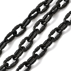 Черный 304 кабельные цепи из нержавеющей стали, несварные, с катушкой, вакуумное покрытие pvd, чёрные, 13.5x8.5x2.5 мм