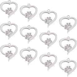 Нержавеющая Сталь Цвет 304 подвеска кабошон нержавеющая сталь под эмаль, клевера и сердце, цвет нержавеющей стали, 16 шт / коробка