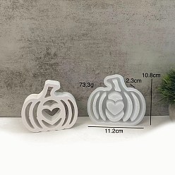 Тыква Силиконовые формы, формы для украшения, формы для литья гипсовой смолы, белые, тыква, 108x112x23 мм