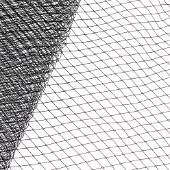 Черный 2м декоративные сетчатые ленты, тюль ткань, Тюль-рулонная катушка, для изготовления юбки, чёрные, 9-5/8 дюйм (245 мм), около 2.19 ярдов (2 м) / прядь