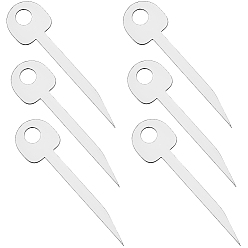 Нержавеющая Сталь Цвет 6 шт. 201 инструменты для обхода навесного замка из нержавеющей стали, многоцелевые рычажные инструменты, цвет нержавеющей стали, 50x13x1 мм