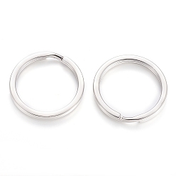 Нержавеющая Сталь Цвет Устойчивый к потускнению 304 фурнитура для брелка из нержавеющей стали, разделенные брелки, цвет нержавеющей стали, 35x3.5 мм