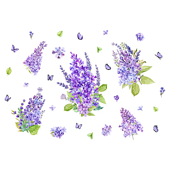 Цветок Наклейки на стену из пвх, отделка стен, цветочным узором, 390x800 мм