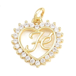 Настоящее золото 18K Латунные микро проложить кубического циркония подвески, сердце с феей, талисманы веры, долговечный, стойки покрытие, без свинца и без кадмия, прозрачные, реальный 18 k позолоченный, 16x15.5x2 мм, отверстие : 3.2 мм