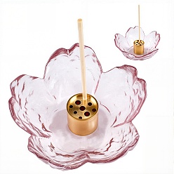 (52) Непрозрачная лаванда Стеклянная миска для соуса «Сакура», закуска сервировочное блюдо, розово-коричневый, 80x83.5x37 мм