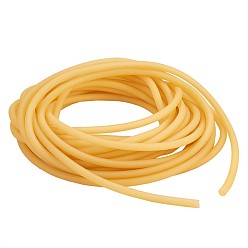 Amarillo Cable de caucho sintético, hueco, amarillo, 6 mm, agujero: 4 mm