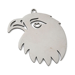 Eagle 201 подвески из нержавеющей стали, лазерная резка, цвет нержавеющей стали, орел, 27x25.5x1 мм, отверстие : 1.5 мм