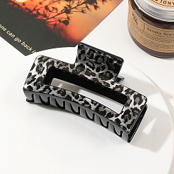 Leopard Пластиковые заколки-коготь для волос для женщин и девочек, леопард, 85x48x40 мм