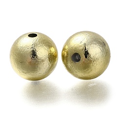 Champagne Gold УФ-покрытие ccb пластиковые бусины, текстура, круглые, шампанское золото, 16 мм, отверстие : 3 мм