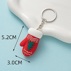 Другие Пвх пластиковый брелок, Новогодняя тема, перчатки, кулон: 5.2x3 см
