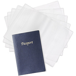 Clair 15 Protège-passeport en PVC (pièces), rectangle, clair, 130x93x0.5mm